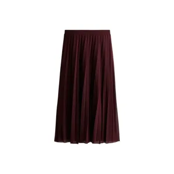 H&M Casual Long Skirts Women's Burgundy