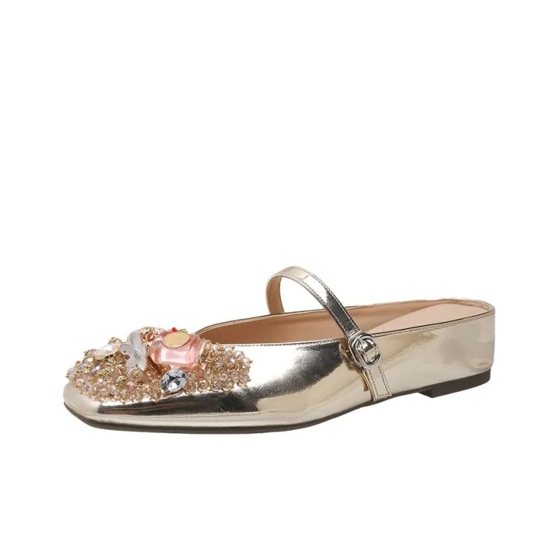 City Camel Rubber Sole Slip Resistant Closed Toe Slippers Women's-8
