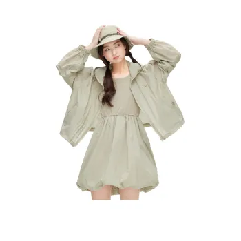 ZIHAN Skirt Set Women's Gray Green
