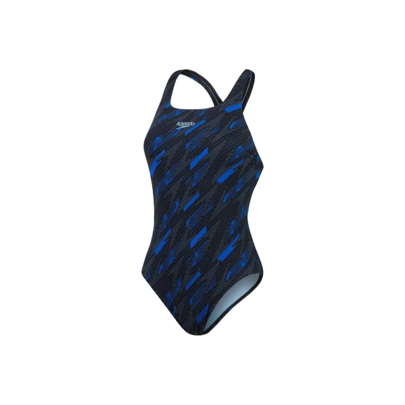 Speedo HyperBoom Medalist Swimsuit One-piece Swimsuit Women's Blue-0