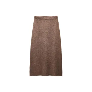 ZARA Casual Long Skirts Women's Marnded Mink
