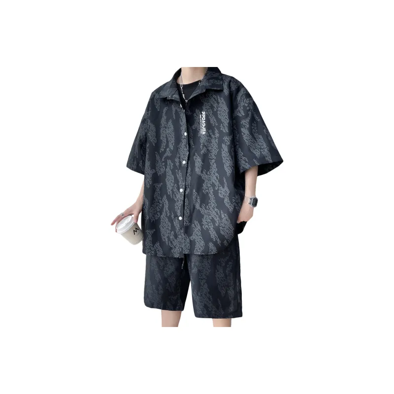 ZWWWZ Shirt Matching Set Unisex-4