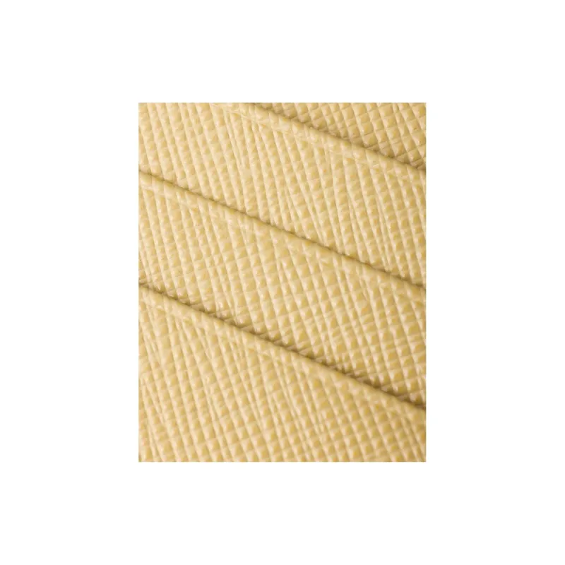 PRADA Saffiano Calfskin Card Holder Women's Vanilla Yellow-2