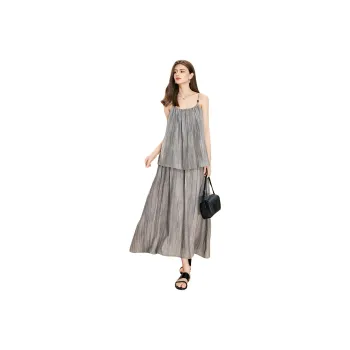 TOUCH Two Piece Skirt Sets Women's Gray