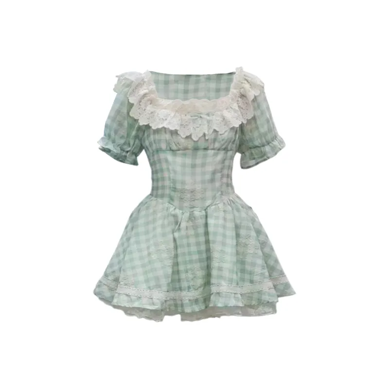 AINUOERMY Short Sleeved Dress Women's-13