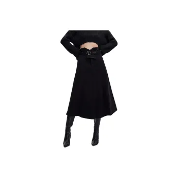 ONLY Casual Long Skirts Women's Black Denim
