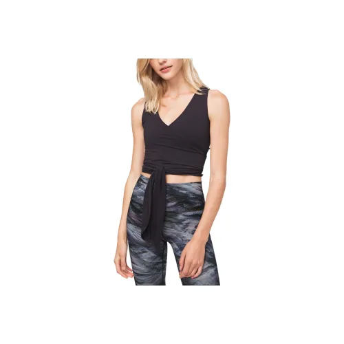 Lululemon Twist Me Up Sport Vests Women's Black Maroon