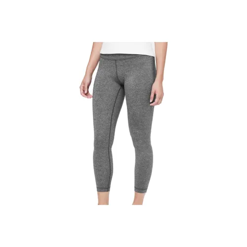 Lululemon Wunder Under Athletic Trousers Women's Black Gray