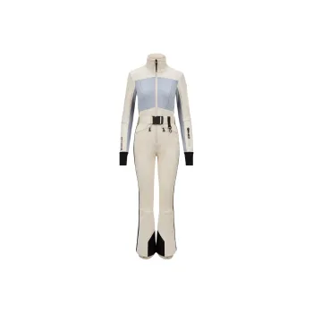 Moncler FW24 Ski Coverall Women's White Light Blue