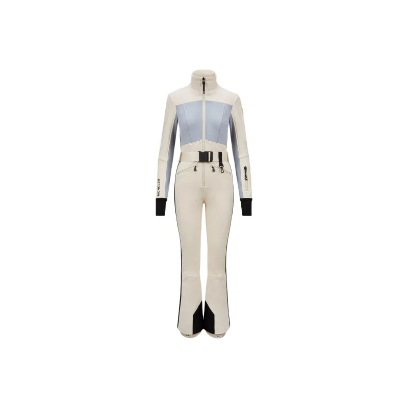 Moncler FW24 Ski Coverall Women's White Light Blue-0