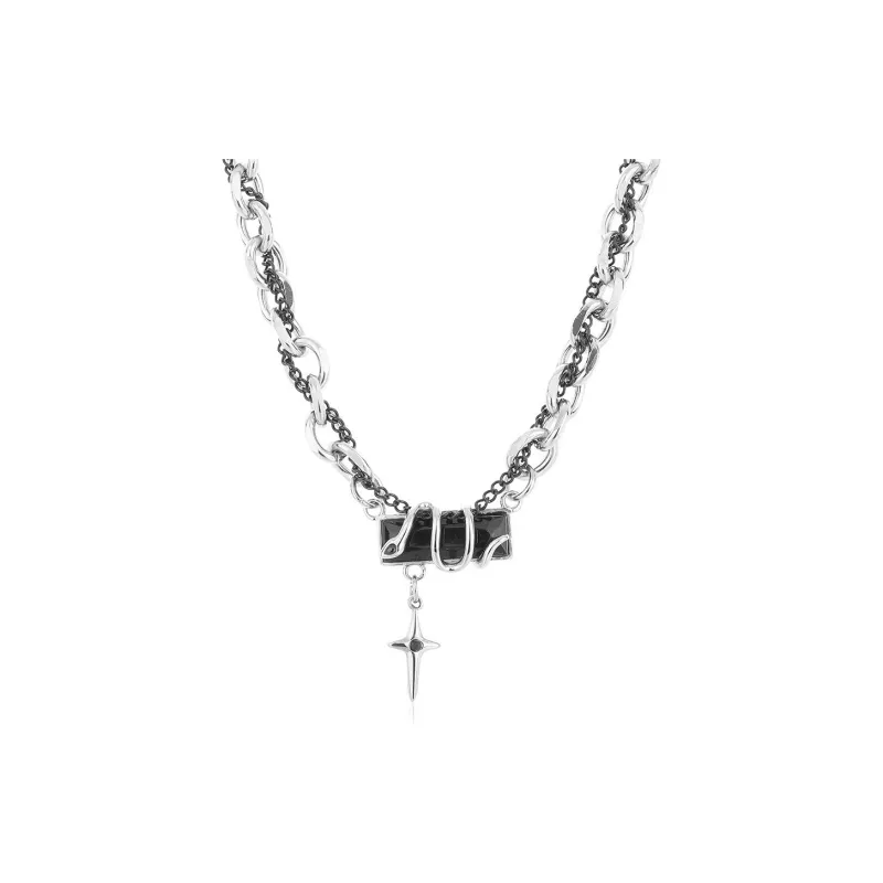 TRIDENT Titanium Steel Necklaces Unisex-0