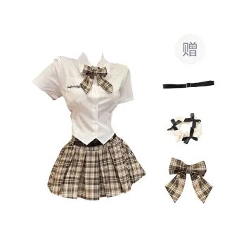TURN UP Skirt Set Women's White+Khaki
