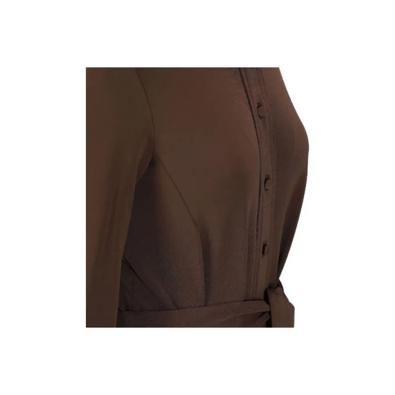MaxMara Long Sleeved Dress Women's Brown-3
