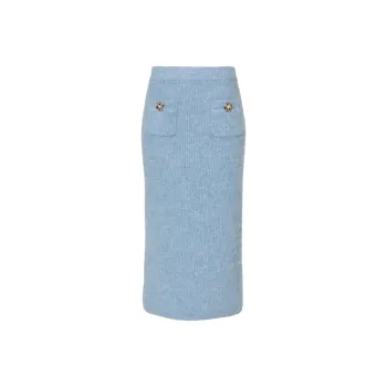 Self-portrait Soft Knit Midi Skirt