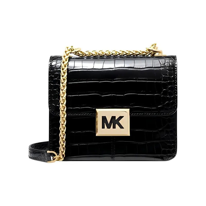 MICHAEL KORS Sonia Leather Shoulder Bag, Crossbody Bag Women's Black-0