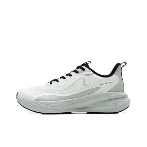 QIAODAN Anti Slip Wear Larry Low Top Casual Running Shoes Men's White Green