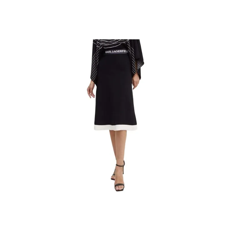 KARL LAGERFELD / Karl Lagerfeld Jeans Flared Knit Skirt-0