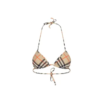 Burberry Checked Bikini Top