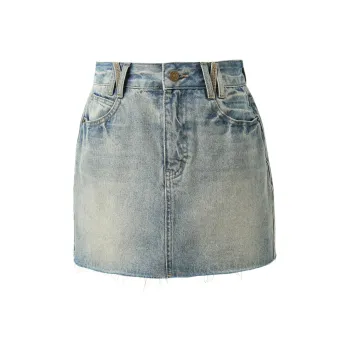 3COLOUR Casual Short Skirts Women's Haze Blue
