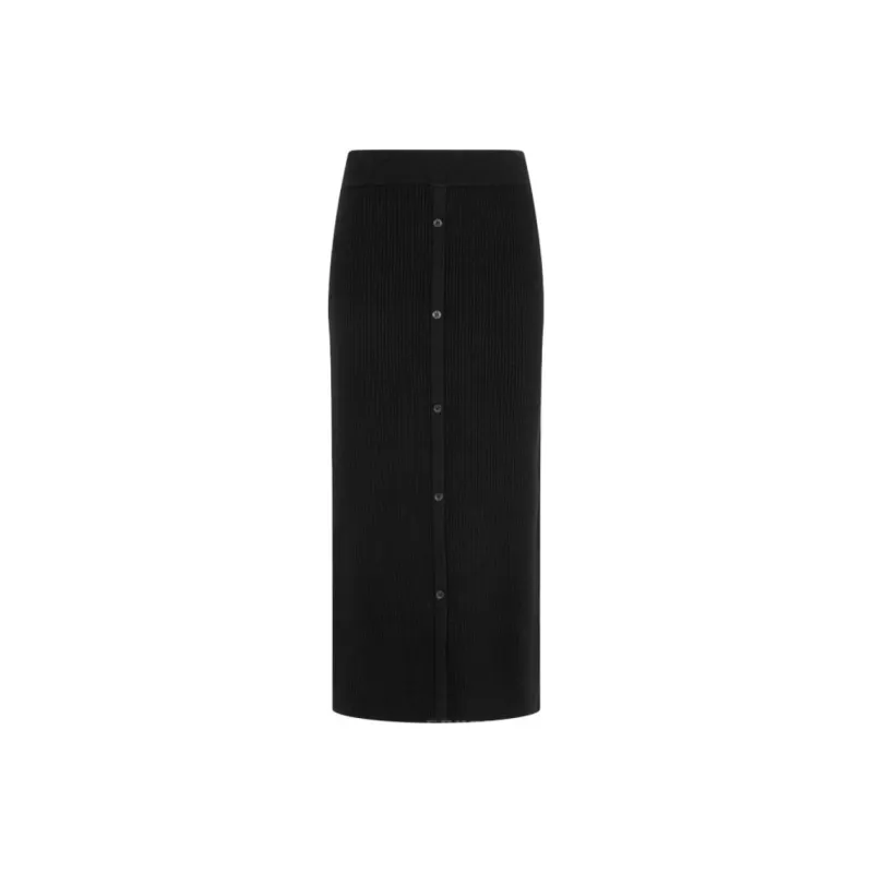 CALVIN KLEIN Casual Long Skirt Women's Black-0
