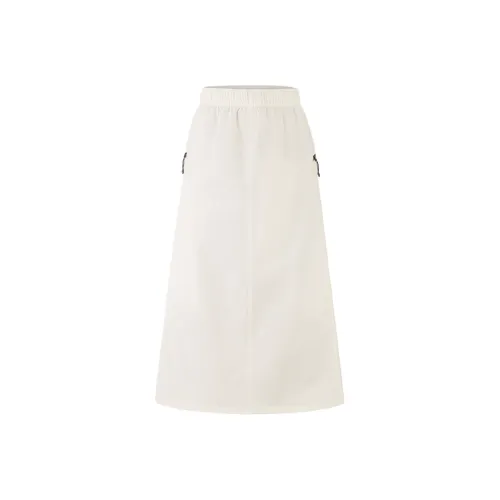 THE NORTH FACE Dome City Outdoor Collection SS25 Casual Long Skirts Women's Dune White