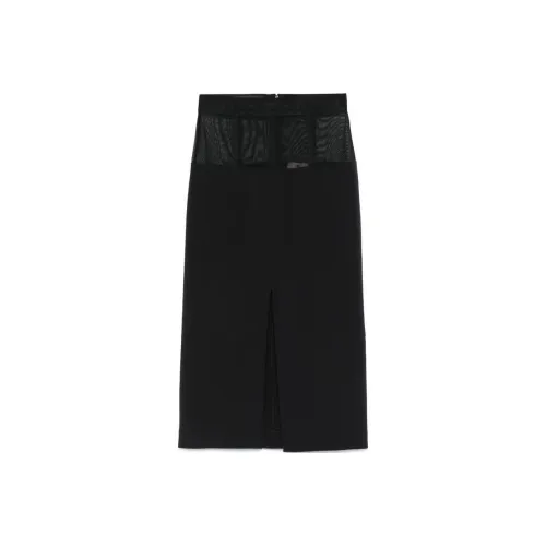 Elisabetta Franchi Crepe Midi Skirt