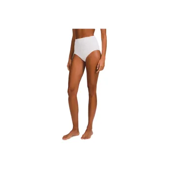 Lululemon Smocked Swimming Shorts Women's White Pink