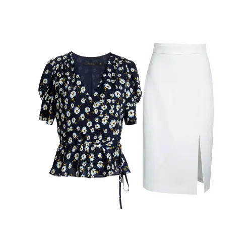 ROEYSHOUSE Skirt Set Women's Blue+White