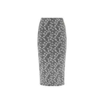 FENDI Floral jacquard Midi Skirt