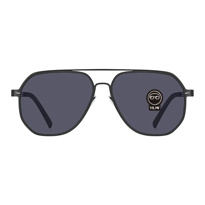 YALMY Stainless Steel Irregular Shape Sunglasses Men's-1