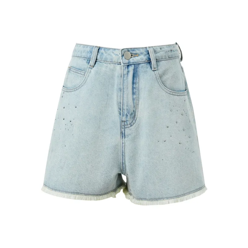 3COLOUR Denim Shorts Women's Glacier Blue-0