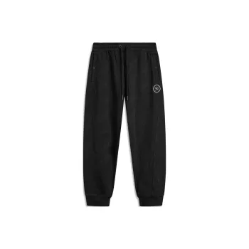 LiNing Knitted Sweatpants Men's Black Jacquard