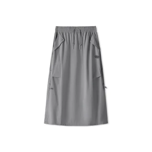 Skechers Casual Long Skirts Women's Deep Asphalt Gray