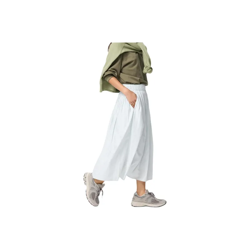 UNIQLO Casual Long Skirt Women's Light Gray-0