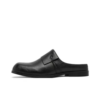 Ignition Rubber Sole Stitching Abrasion Resistant Slip Resistant Antibacterial Closed Toe Slippers Unisex Black