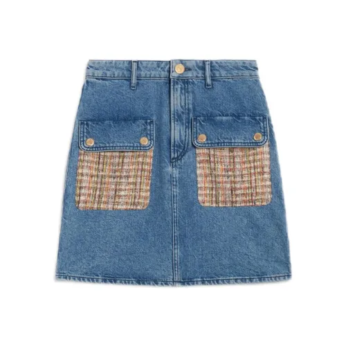 Sandro Denim Short Skirts Women's Denim Blue
