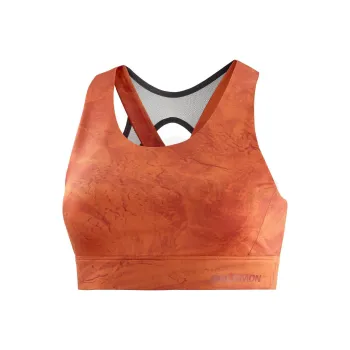 SALOMON CROSS RUN Salo Mon Cross Run Bra W Sports Underwear Women's Orange