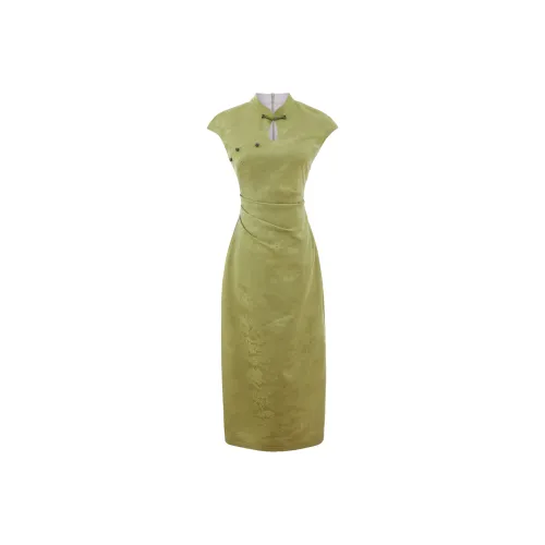 Blovelan Cheongsam Women's Chinese Style Green
