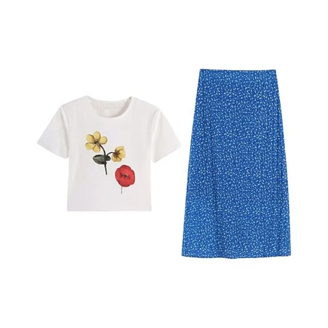 HUINIAN Two Piece Skirt Sets Women's-0