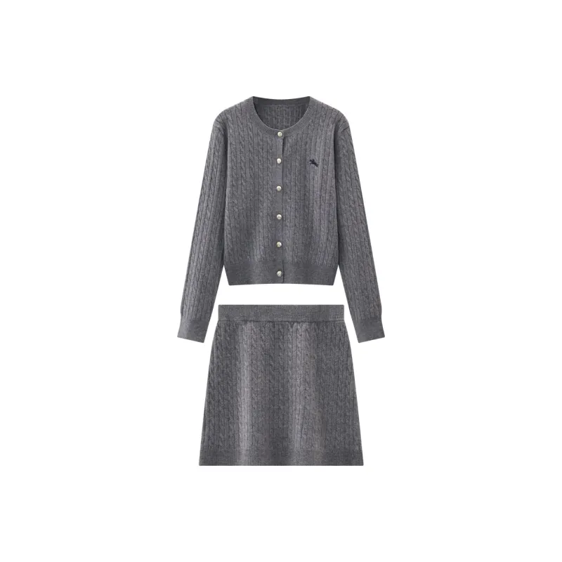 KUHNMARVIN Skirt Set Women's Light Gray-0