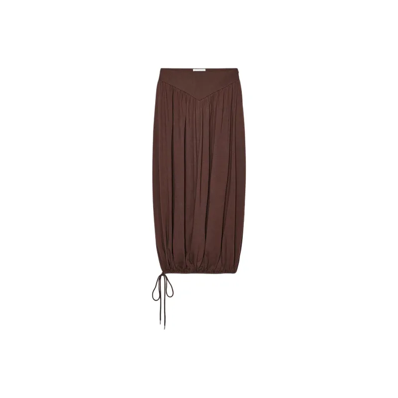 ZARA Casual Long Skirt Women's Chocolate-0