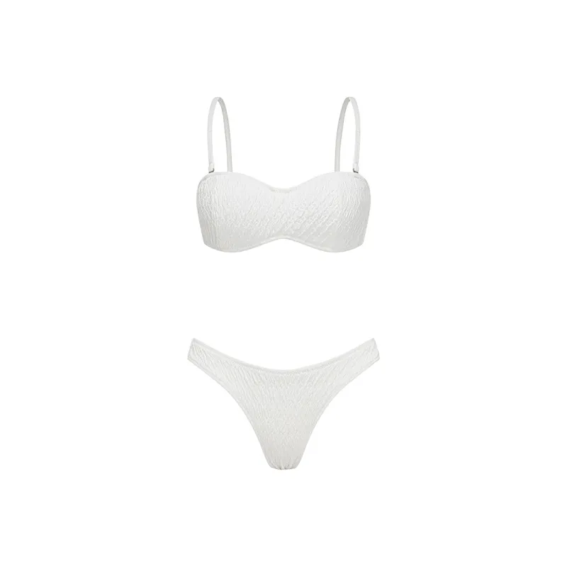 YUKARI SWIM Two Piece Swimsuits Women's White-0