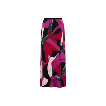 DVF Diane Von Furstenberg Skirt Abstract Printed Midi Skirt