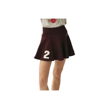 MARDI MERCREDI SS25 FLARE MINI SKIRT ORIGINALIS 25_BURGUNDY Casual Short Skirts Korean Style Women's Burgundy
