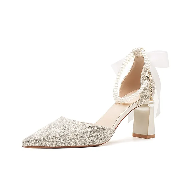 MADALLO Chunky Heel High Heels Women's-4