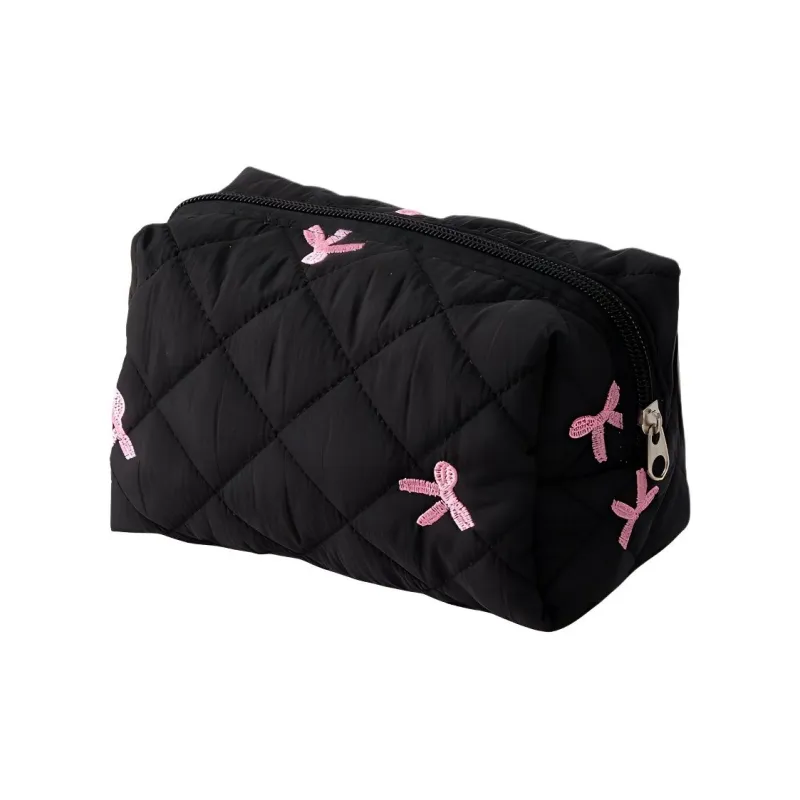 Love Of Wormwood Bowknot Makeup Bags Portable Storage-0
