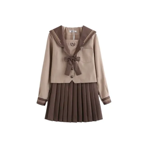 FUSHENG Uniforms Women's Coffee