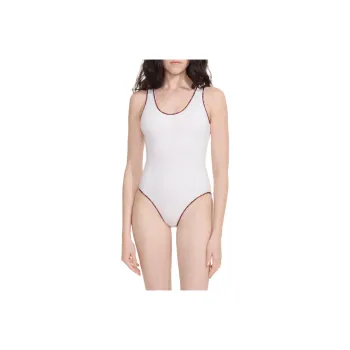 CHANEL One-piece Swimsuit Women's White