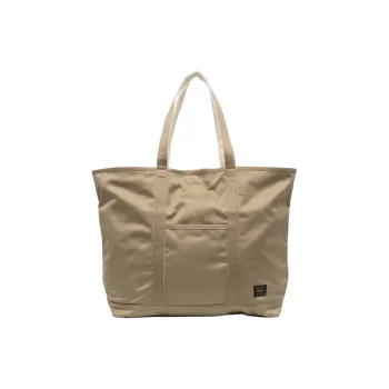 PORTER Cotton Tote Bag Shopping Bag Handbag Shoulder Bag Men's Beige