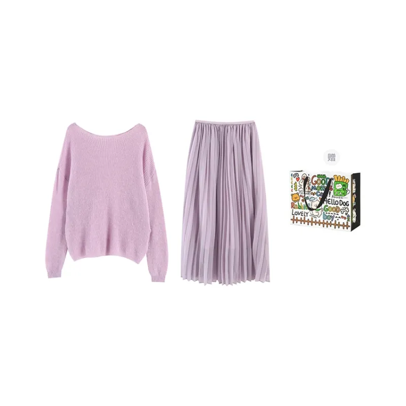 PZHK Two Piece Skirt Sets Women's-5